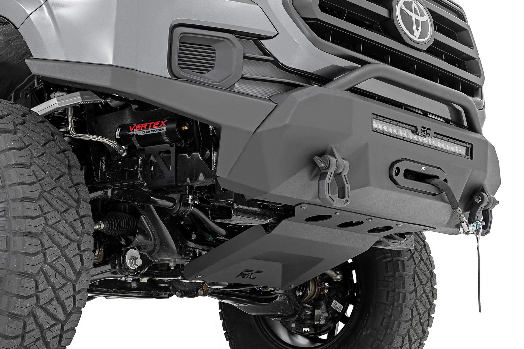 Front Bumper | High Clearance | Hybrid | 20" Blk LED | Toyota Tacoma 4WD | 2016-2022 | Rough Country | 10722 - Image 5