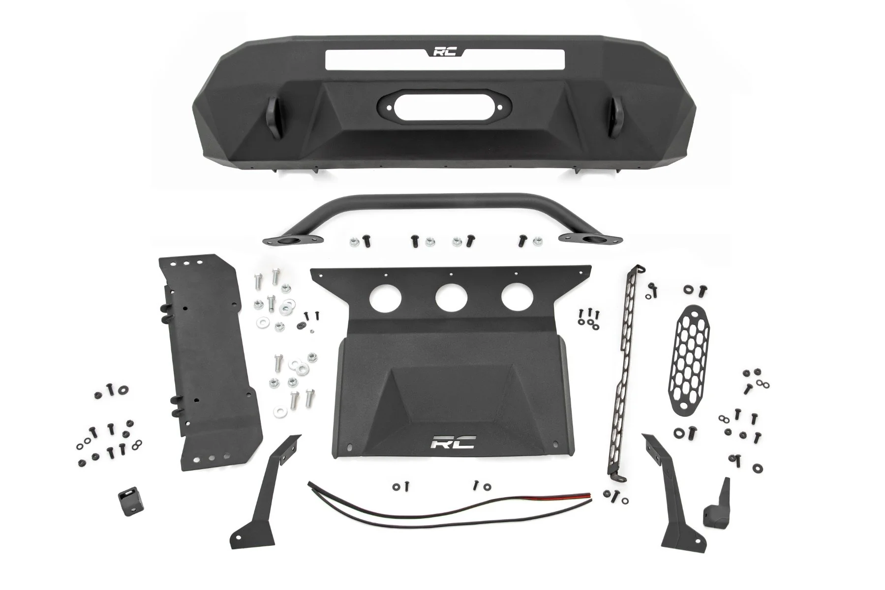 Front Bumper | Hybrid | Toyota Tacoma 2WD/4WD | 2016-2022 | Rough Country | 10712 - Image 4