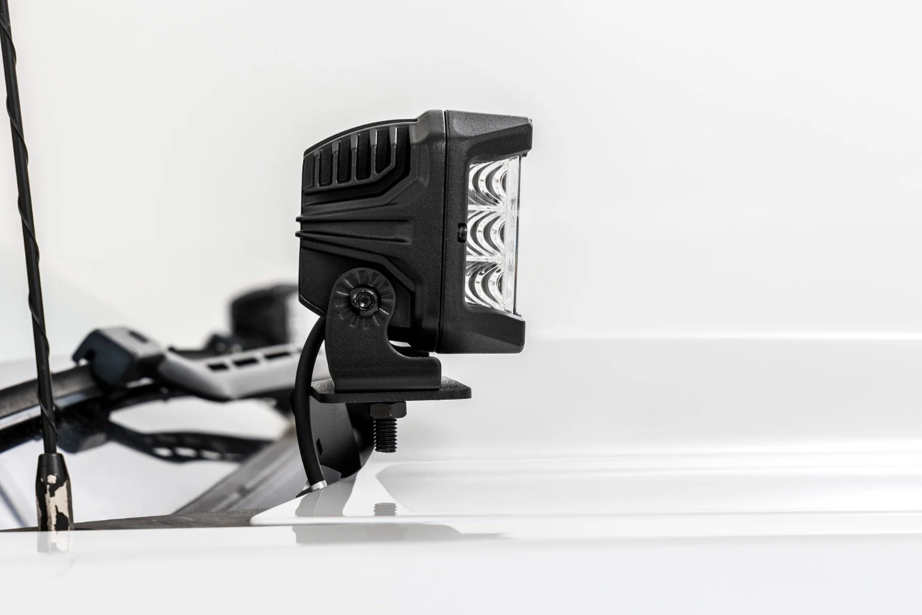LED Light | Ditch Mount | 2" Black Pair | Amber DRL | Chevrolet Silverado/GMC Sierra 1500 | 2014-2018 | Rough Country | 71055 - Image 5