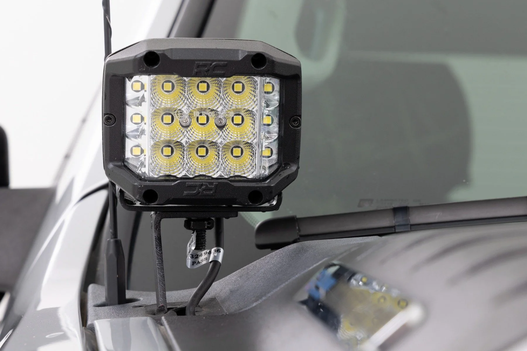 LED Light | Ditch Mount | 2" Black Pair | White DRL | Chevy 1500 | 2007-2013 | Rough Country | 71060 - Image 5