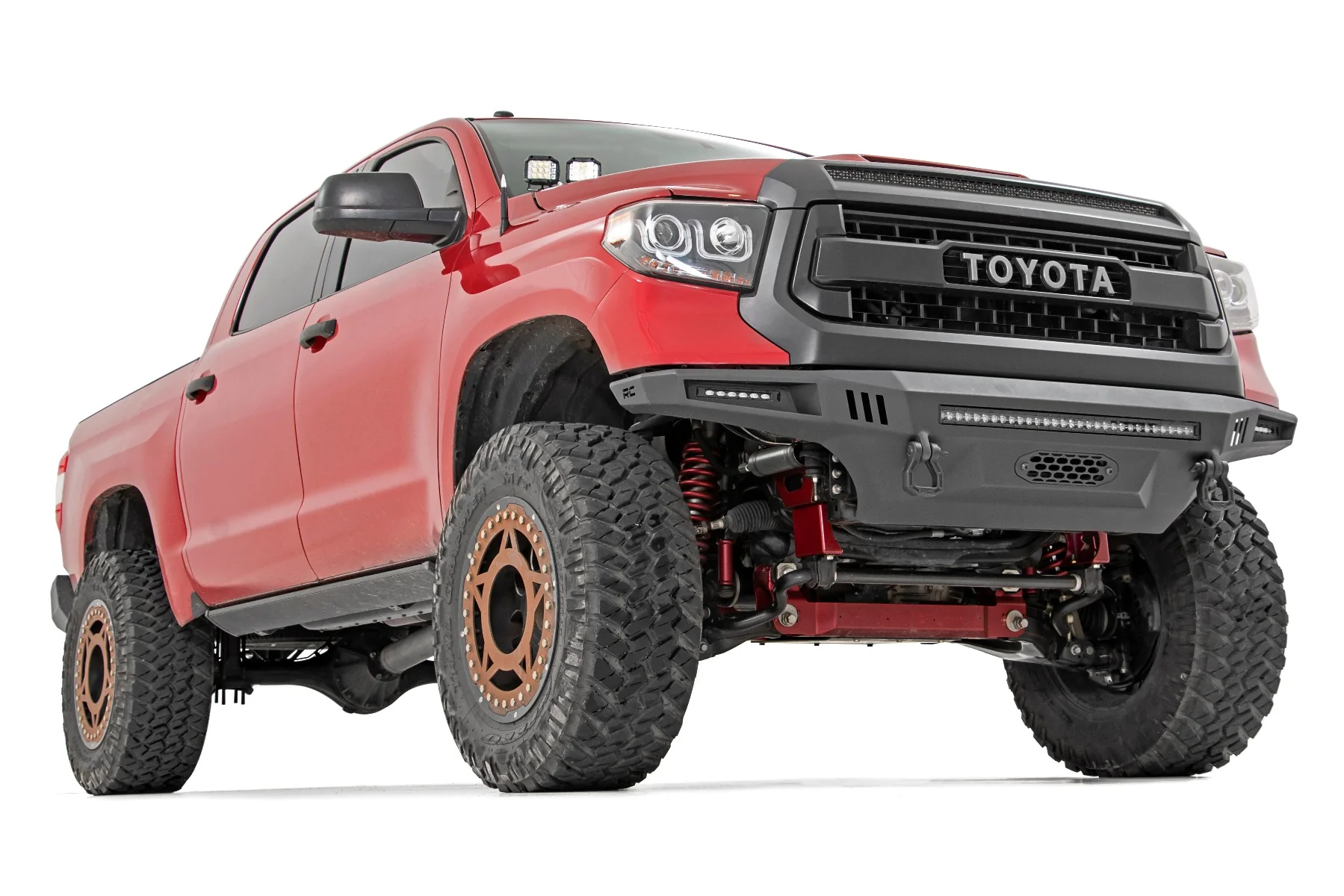LED Light | Ditch Mount | 3" OSRAM | Wide | Toyota Tundra | 2014-2021 | Rough Country | 70839 - Image 3