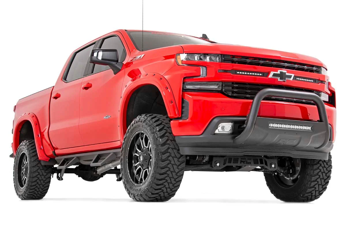 LED Light | Grille Mount | 10" Black Slimline Pair | Chevy Silverado 1500 | 2019-2022 | Rough Country | 70817 - Image 4