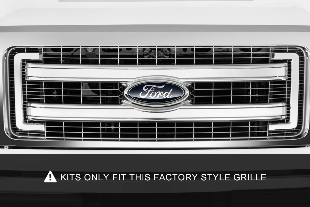 LED Light | Grille Mount | Dual 30" Chrome Single Row | Ford F-150 | 2009-2014 | Rough Country | 70660 - Image 2