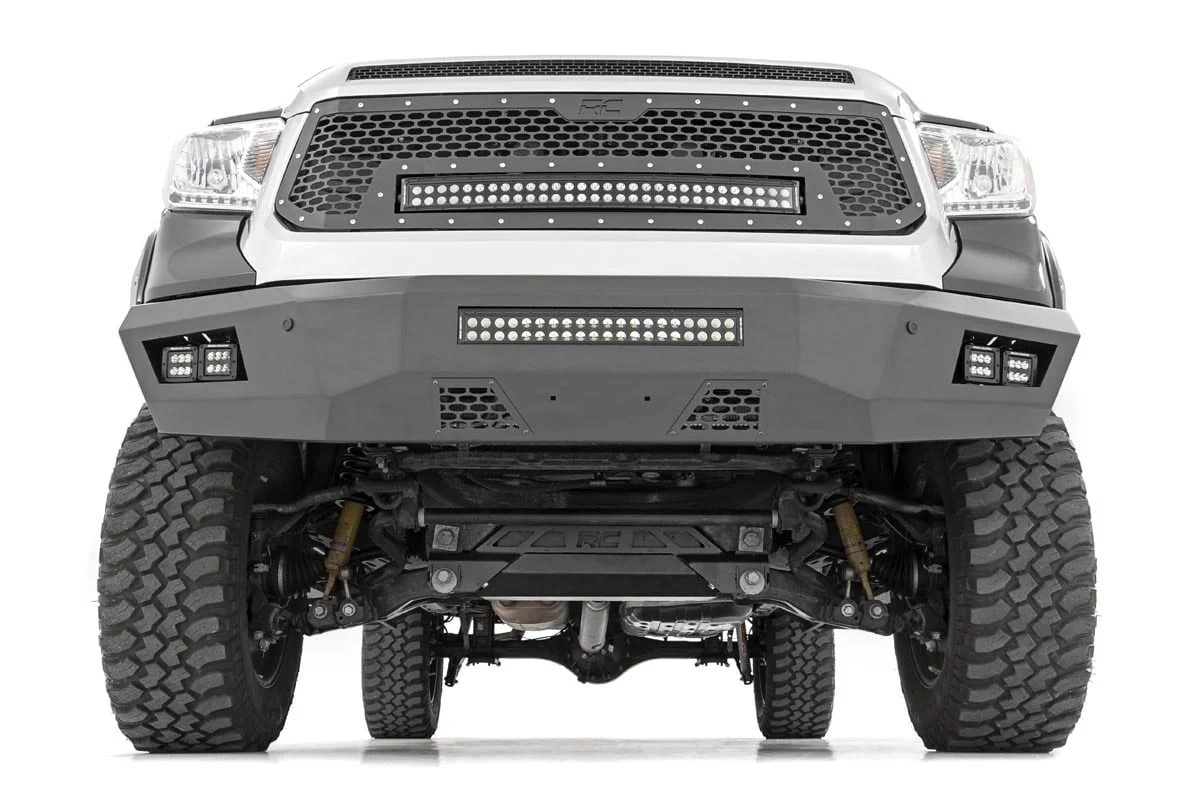 Mesh Grille | 30" Dual Row LED | Black | Toyota Tundra | 2014-2017 | Rough Country | 70226 - Image 3