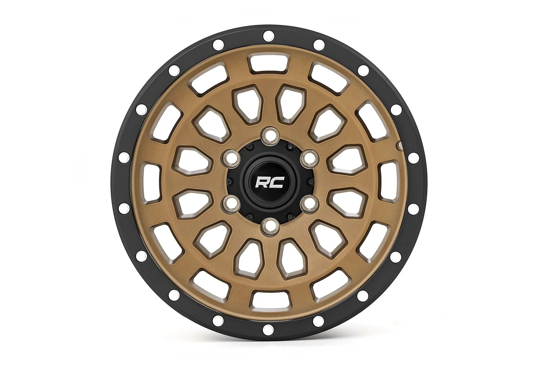 Rough Country 87 Series Wheel | Simulated Beadlock | Bronze/Black | 17x8.5 | 6x5.5 | +0mm | 1999-2006 |  87170912 - Image 2