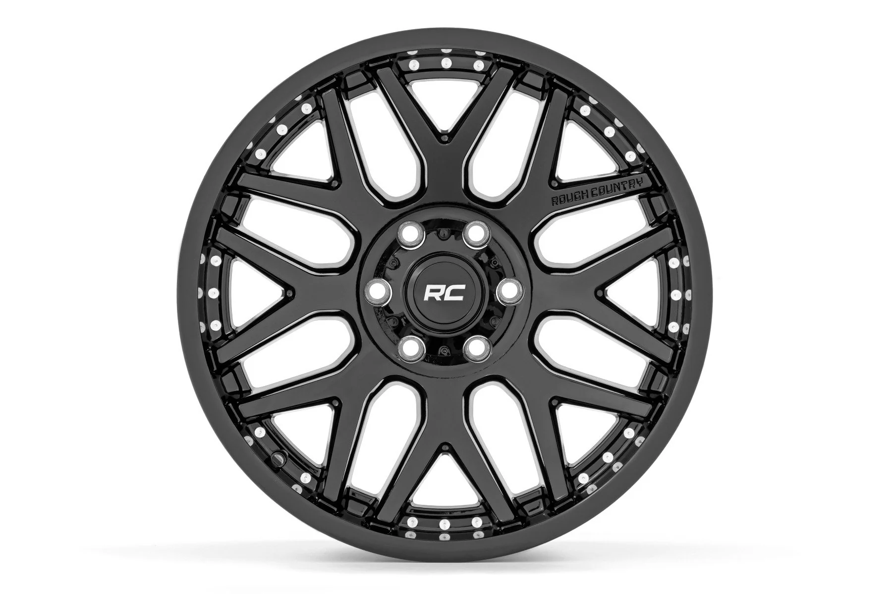 Rough Country 95 Series Wheel | One-Piece | Gloss Black | 20x10 | 6x135 | -19mm | 2009-2022 |  95201017 - Image 2