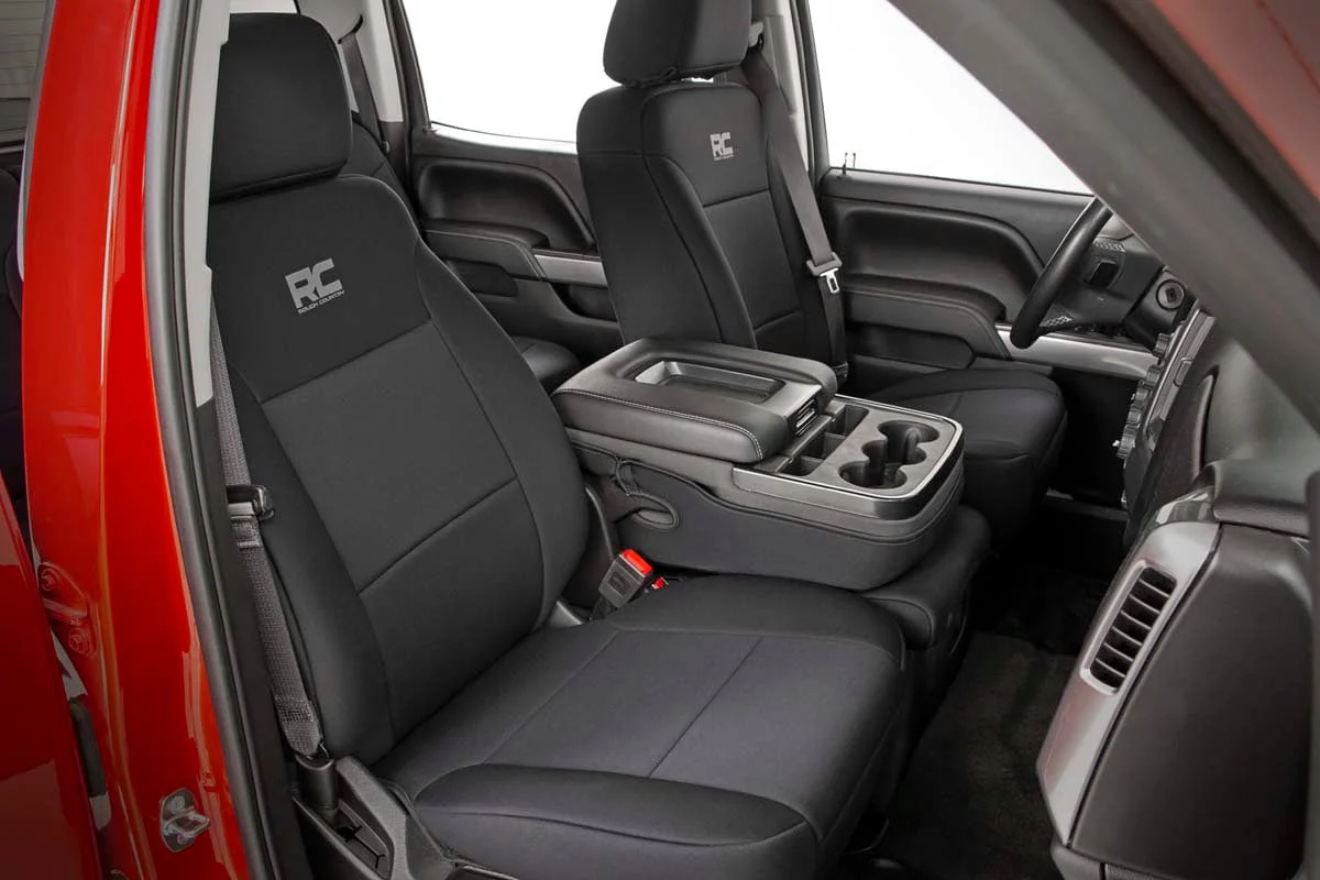 Seat Covers | FR 40/20/40 | Chevrolet Silverado/GMC Sierra 1500 | 2014-2018 | Rough Country | 91024 - Image 3