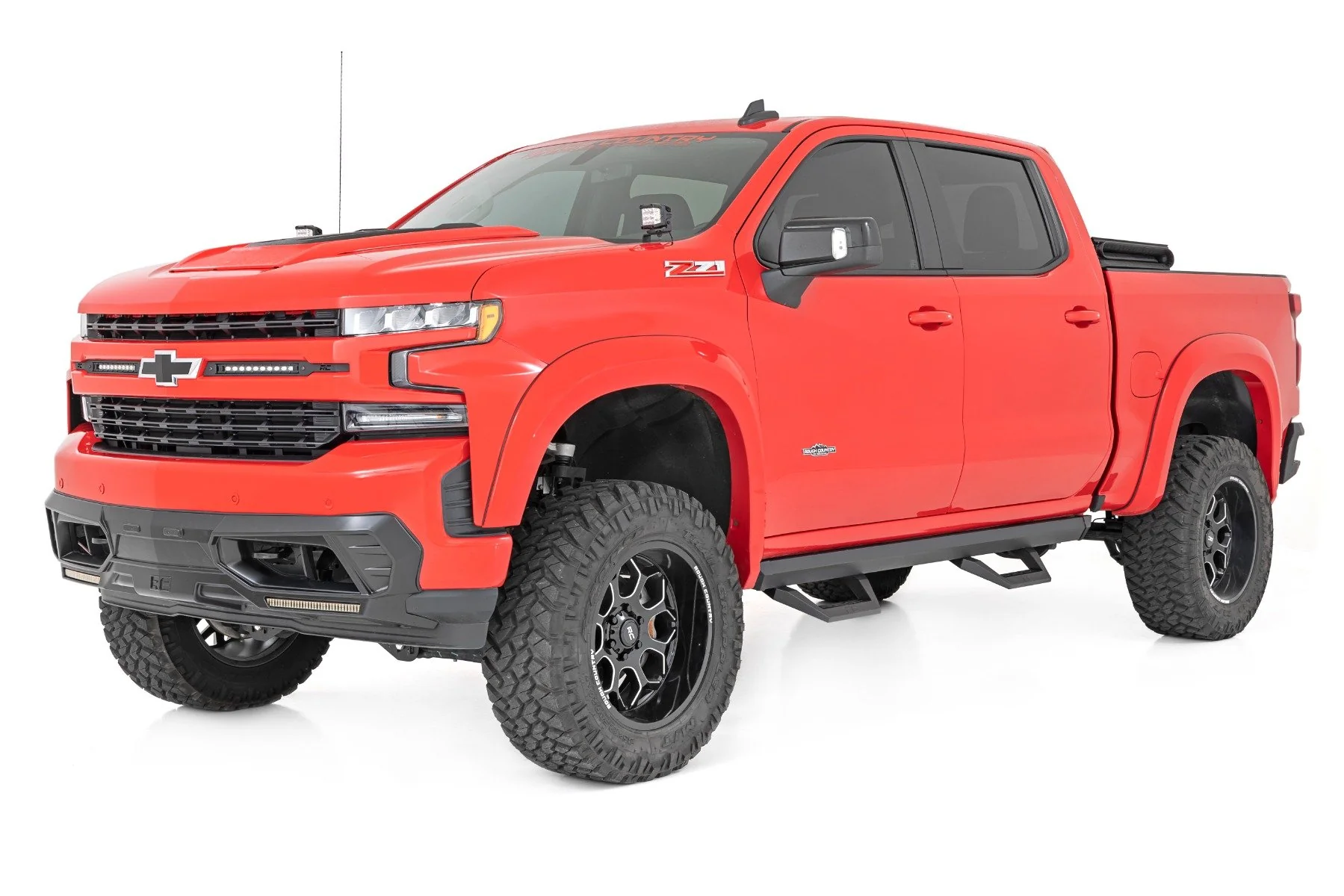 SRX2 Adj Aluminum Step | Crew Cab | Chevrolet Silverado/GMC Sierra 1500/2500HD | 2019-2022 | Rough Country | 11003A - Image 2