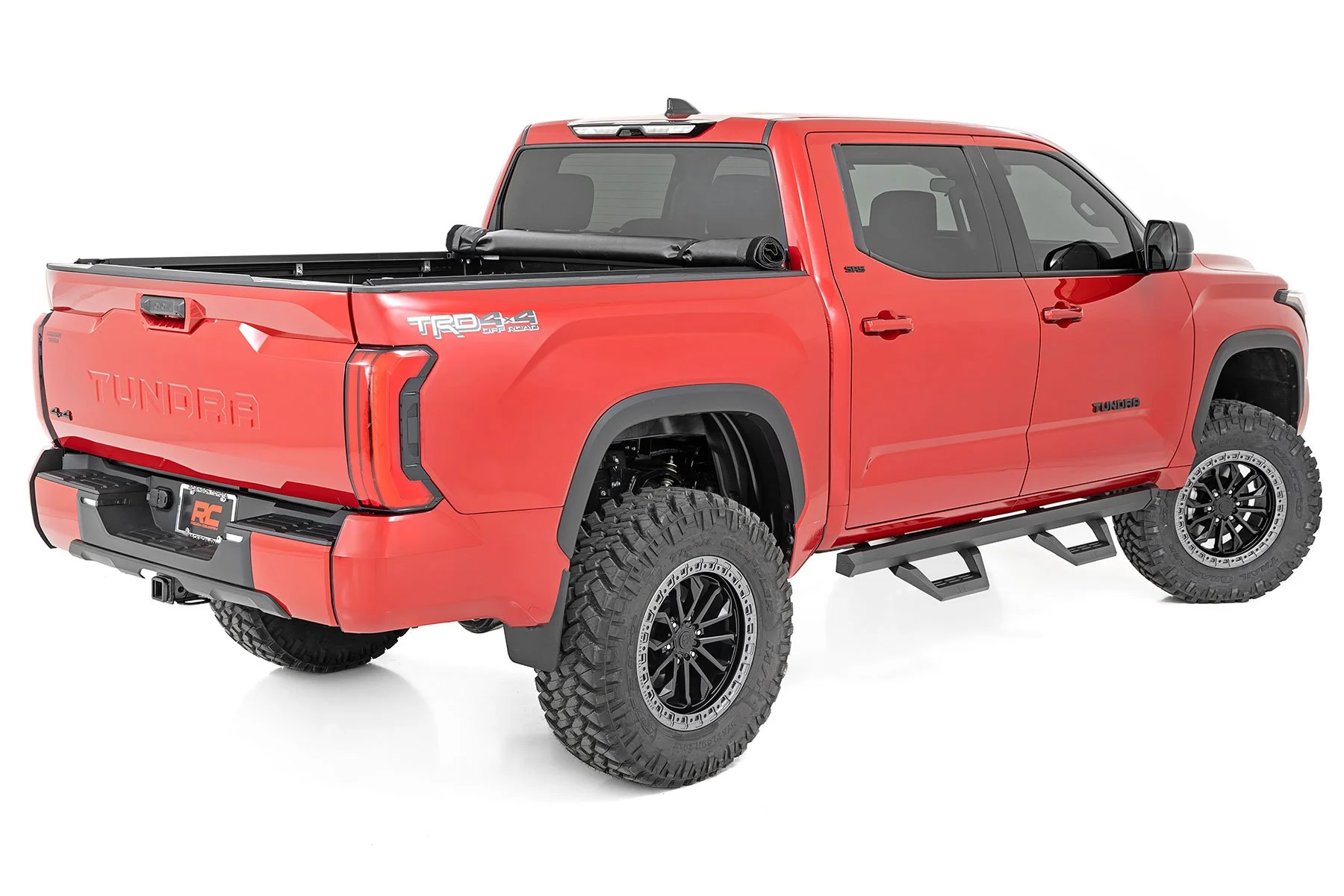 SRX2 Adj Aluminum Steps | CrewMax | Toyota Tundra 2WD/4WD | 2022-2022 | Rough Country | 71070 - Image 3