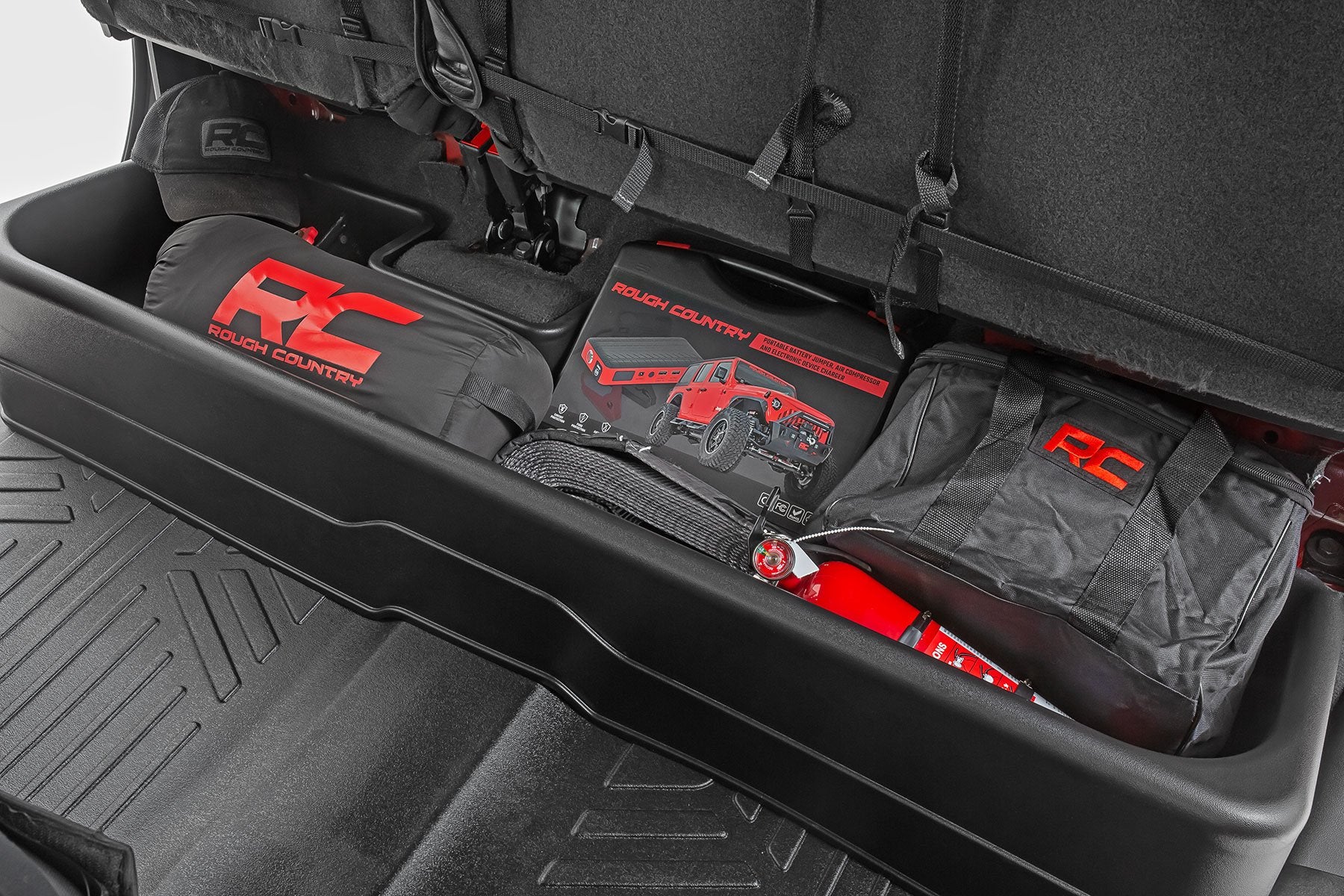 Under Seat Storage | Crew Cab | Chevrolet Silverado/GMC Sierra 1500/2500HD | 2019-2022 | Rough Country | RC09051A - Image 3